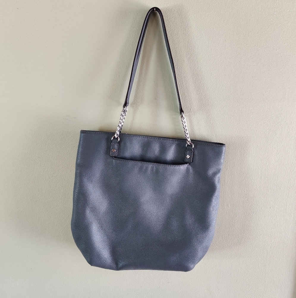 🐍Michael Kors Grey Leather Bag